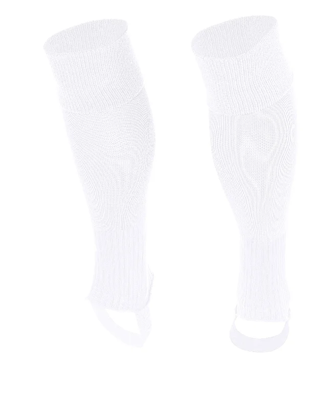 Performance Athletic Sock-Stanno Uni Footless Football Sock (White)