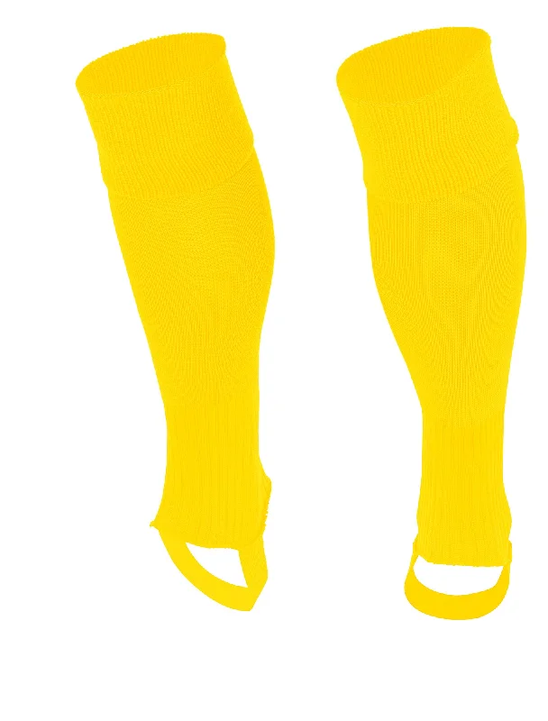 Cushioned Running Sock-Stanno Uni Footless Football Sock (Yellow)