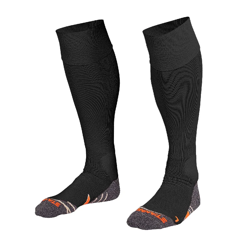 Soft Touch Velvet Sock-Stanno Uni II Football Sock (Black)