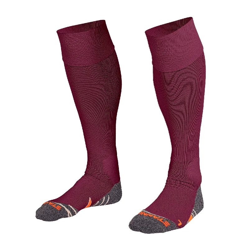 All-Season Comfort Sock-Stanno Uni II Football Sock (Maroon)