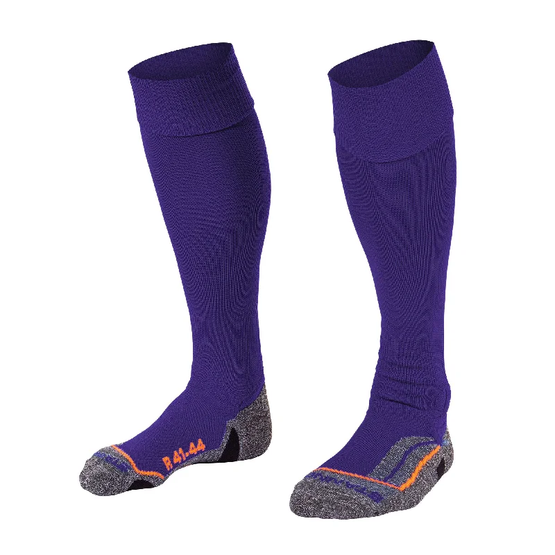 Premium Wool Cushioned Sock-Stanno Uni Pro Football Sock (Purple)