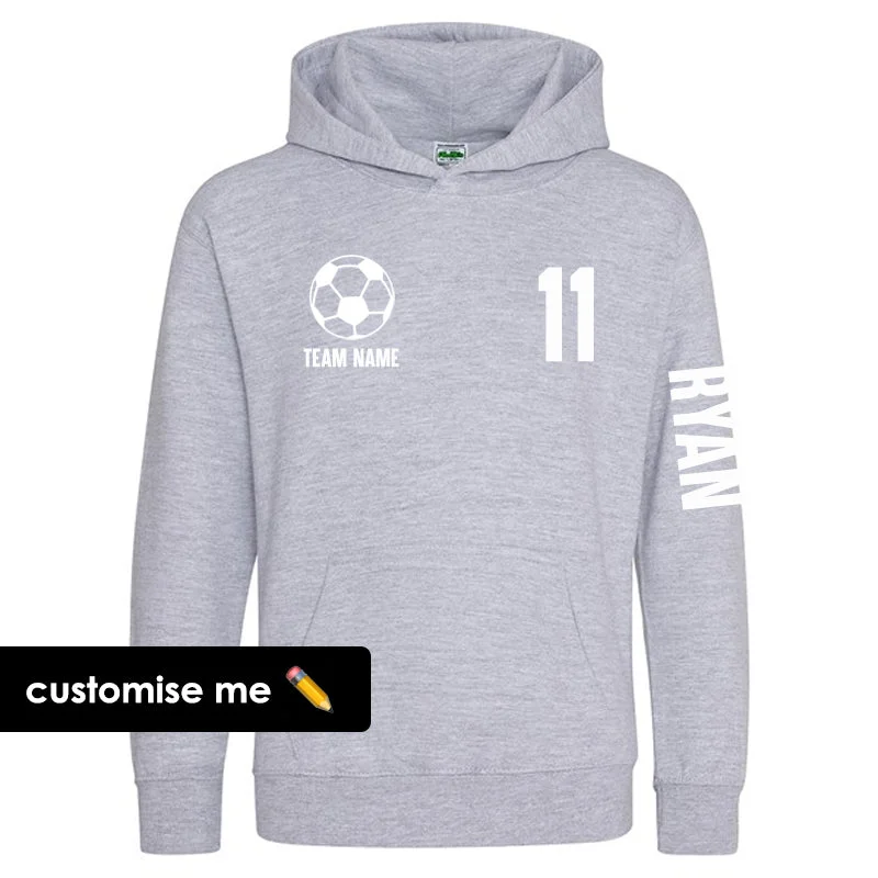 Hoodie with quirky animal facesTeamKitz Core Football Team Sleeve Hoodie