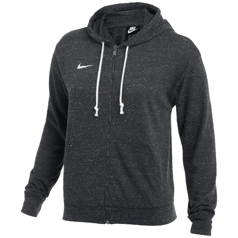 Hoodie for cold morning runsWomen's Vintage Full-Zip Hoodie [Grey]