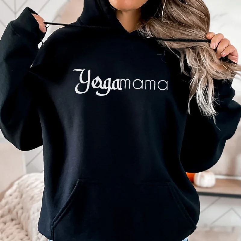 Hoodie with geometric shape designYogamama Womens Yoga Hoodie