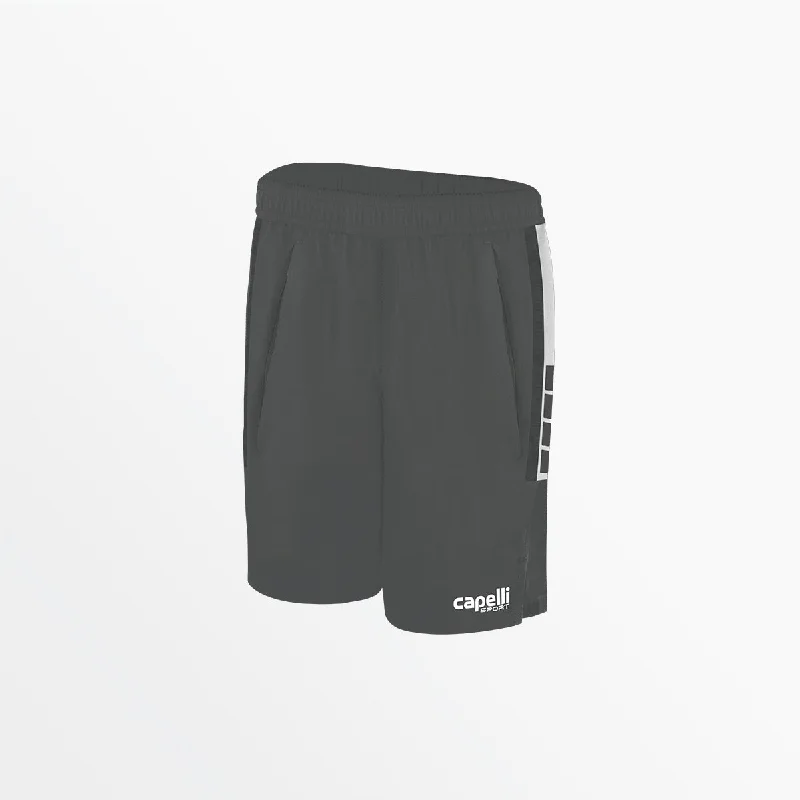 Shorts With Abstract Prints-YOUTH MADISON TRAINING SHORTS