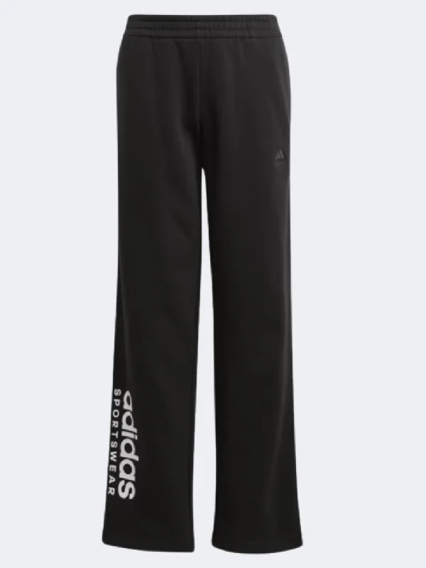 Casual Loose-Fit Pants-Adidas All Szn Kids-Unisex Sportswear Pant Black/White