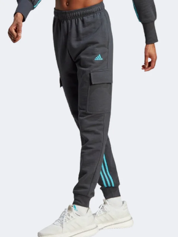 Relaxed Fit Corduroy Pants-Adidas Cargo Women Sportswear Pant Carbon/Lucid Cyan