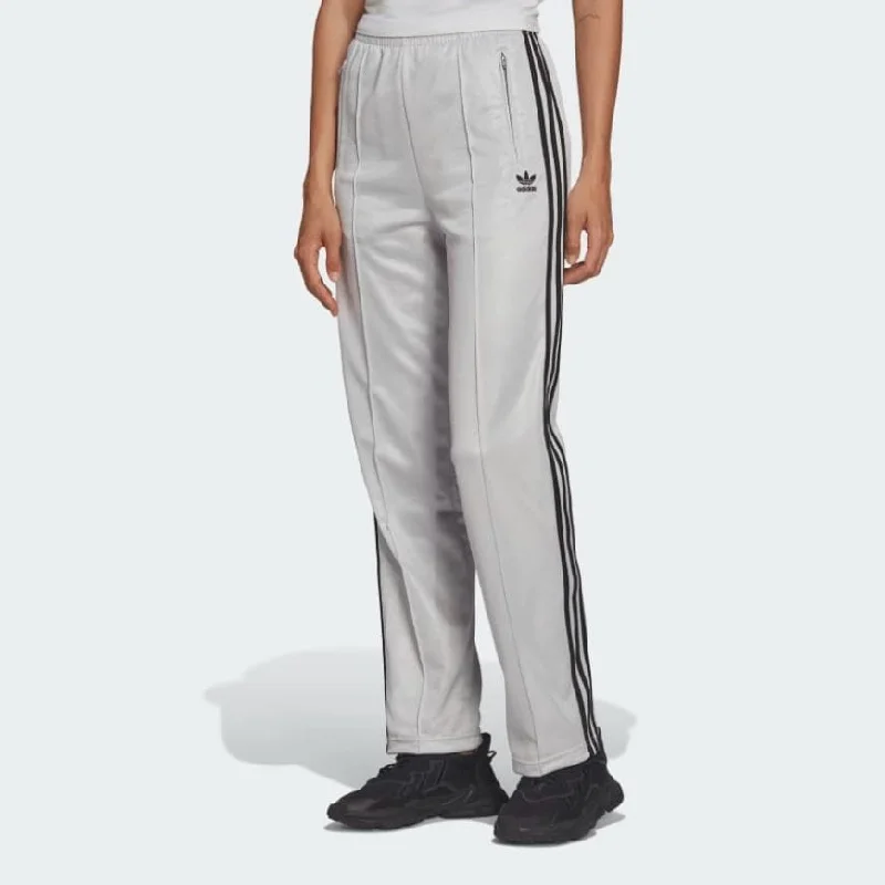 Tummy Control Slimming Pants-Adidas Classics High-Shine Straight-Leg Track Women Original Pant Silver