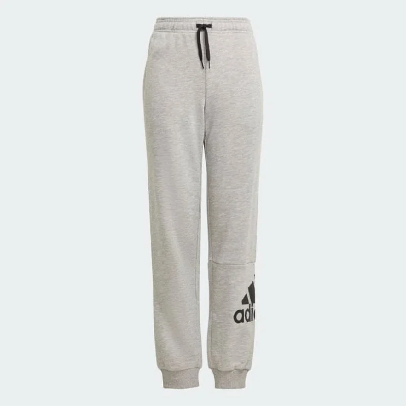 Ultra-Warm Fleece Joggers Pants-Adidas Essential French Terry Boys Lifestyle Pant Grey/ Black