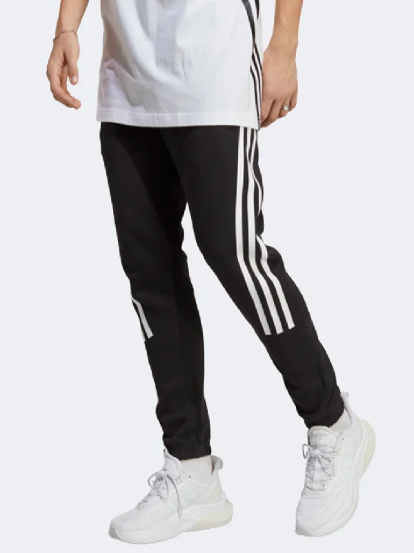 Relaxed Fit Summer Pants-Adidas Future Icons 3-Stripes Men Sportswear Pant Black/White