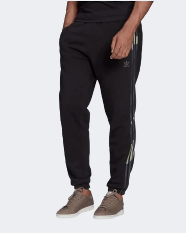 Classic Monochrome Pants-Adidas Graphics Camo Sweat Joggers Men Original Pant Black