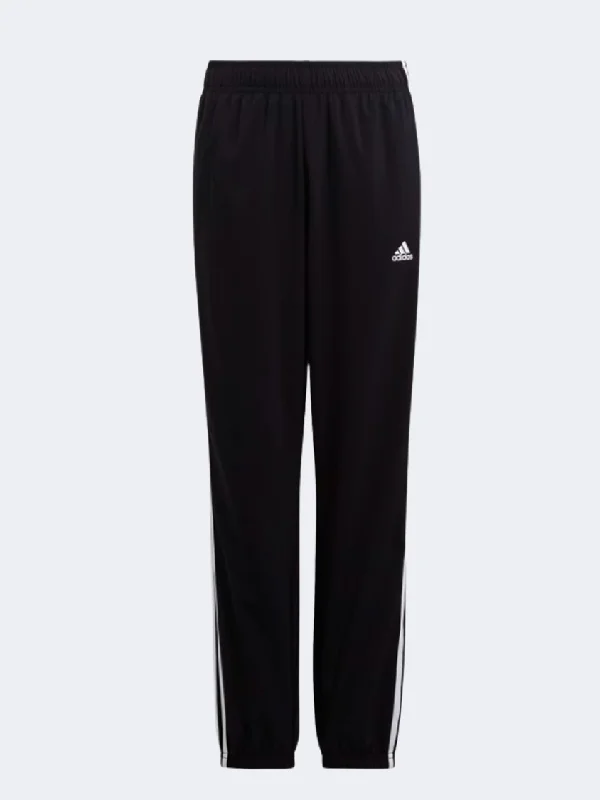 Ultra-Stylish Patterned Pants-Adidas  Kids-Unisex Sportswear Pant Black/White