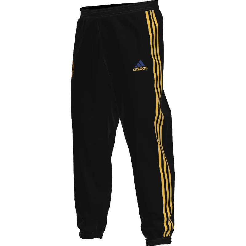 Chic Cropped Wide Leg Pants-Adidas Manchester United Icon Woven Pants-Black