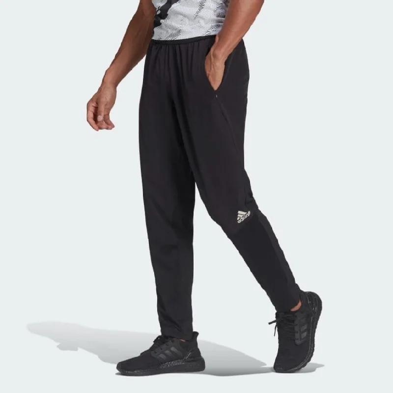 Classic Checkered Pants-Adidas Men Training Pant Black