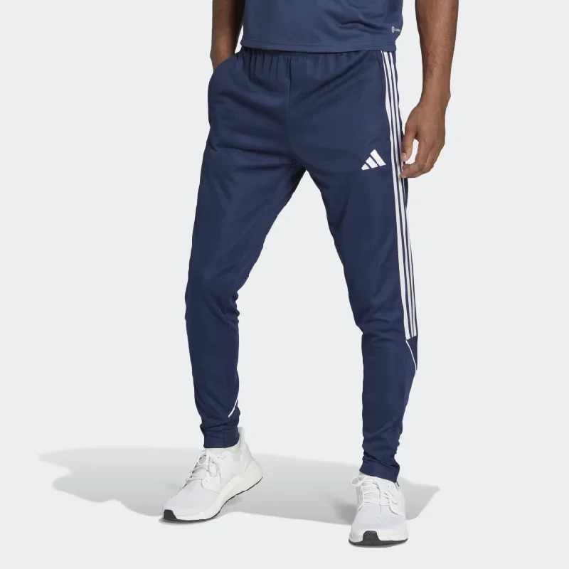 Quick-Dry Beach Pants-Adidas Men's Tiro23 League Pants - Blue/White