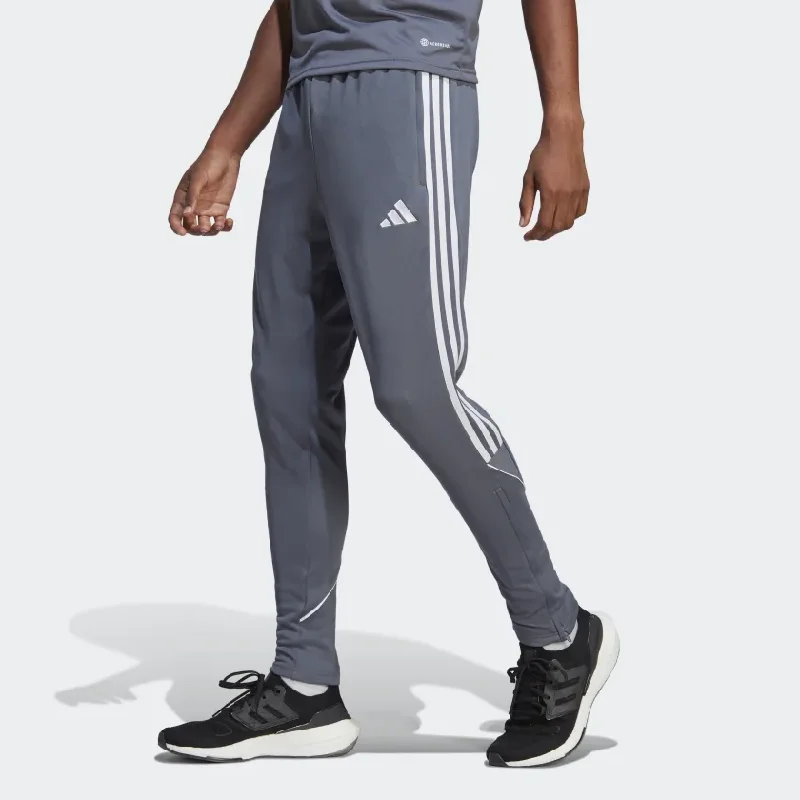 Modern Cropped Pants-Adidas Men's Tiro23 League Pants - Gray/White