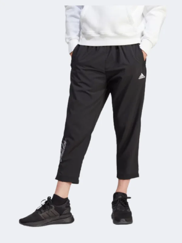 Ribbed Knit Lounge Pants-Adidas Scribble Joggers Men Sportswear Pant Black