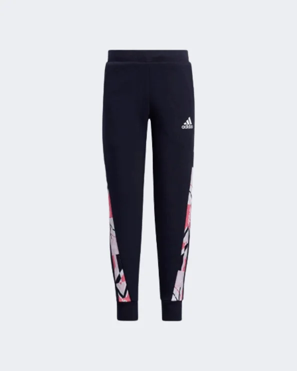 Slim Fit Business Pants-Adidas Spacer Little-Girls Training Pant Navy/White