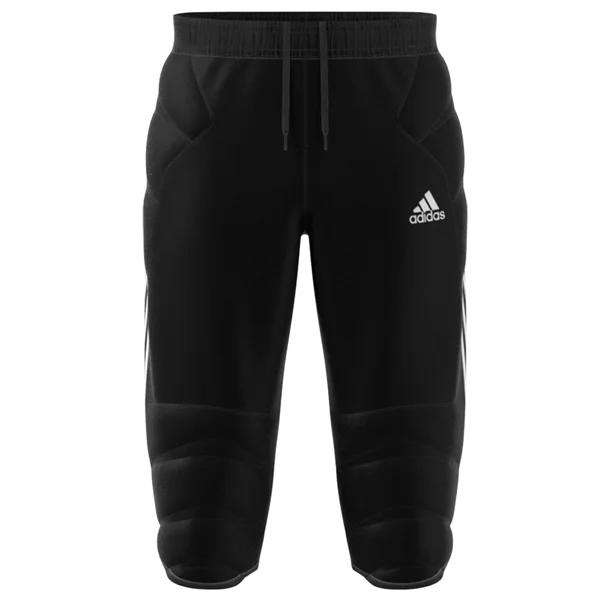 Sleek Tapered Pants-adidas Tierro Goalkeeper 3/4 Pant (Black/White)