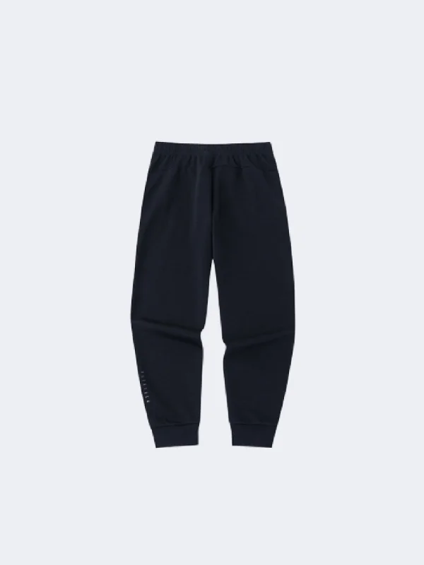 Streetwear-Inspired Cargo Pants-Anta Bar Knit Track Men Training Pant Black