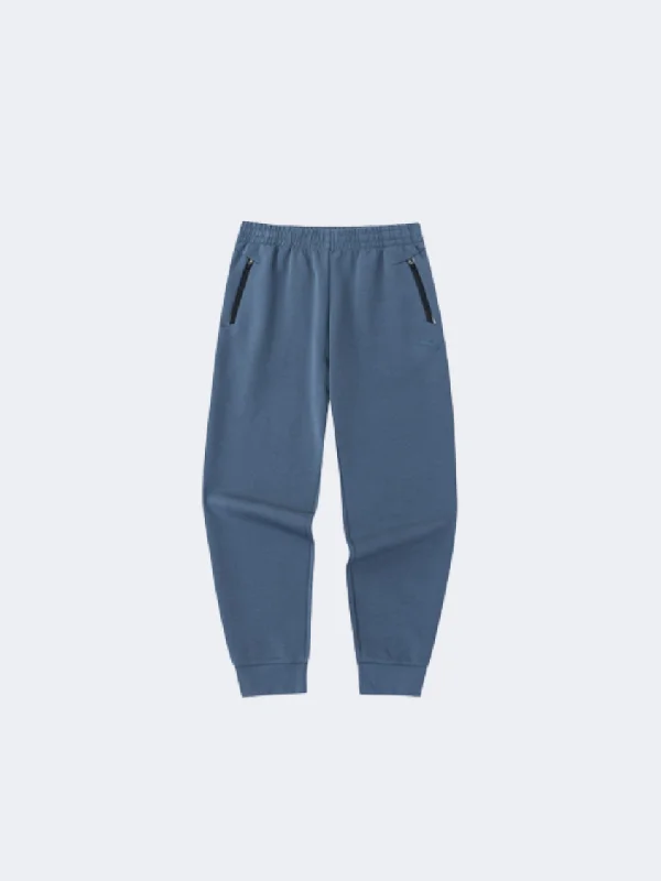 Elegant High-Waisted Suit Pants-Anta Bar Knit Track Men Training Pant Blue