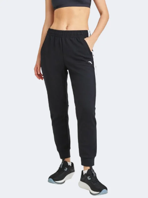 Eco-Conscious Sustainable Pants-Anta  Classic Knit Women Training Pant Black