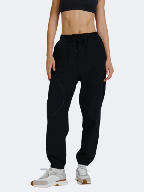 Vintage Wide-Leg Denim Pants-Anta Dance Women Lifestyle Pant Black