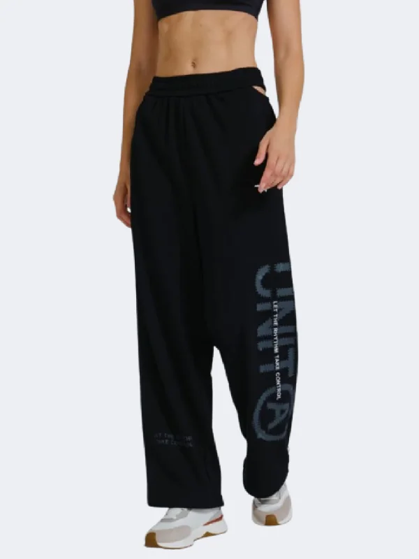 Stylish Two-Tone Pants-Anta Dance Women Lifestyle Pant Black