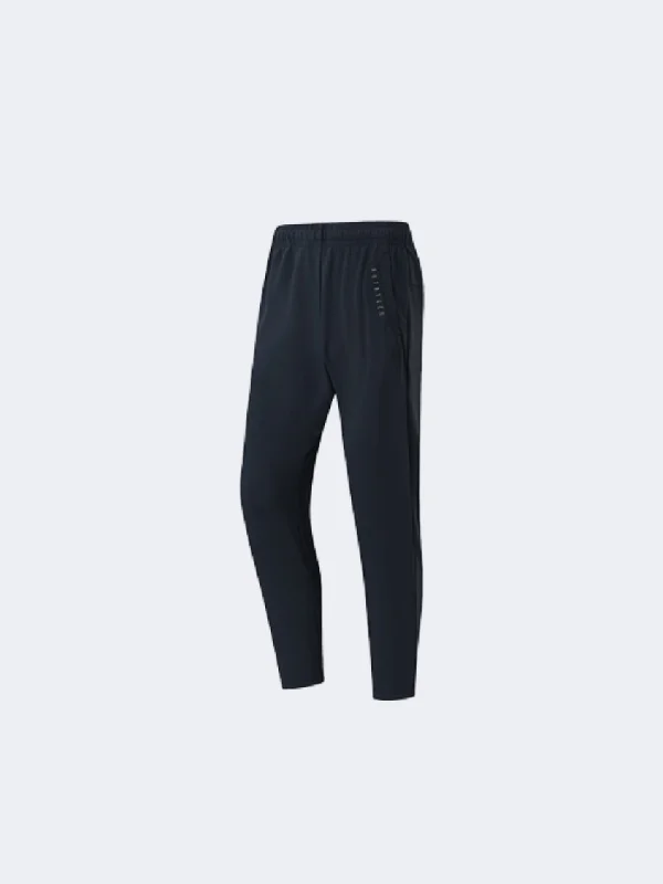 Luxurious Silk Palazzo Pants-Anta Knit Track Men Training Pant Black