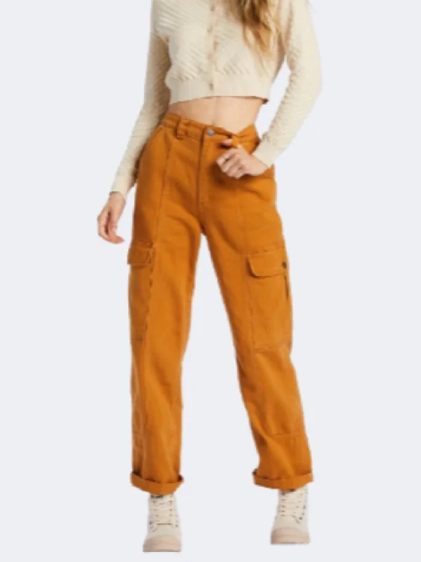 Lightweight Linen Pants-Billabong Wall To Wall Women Lifestyle Pant Cider