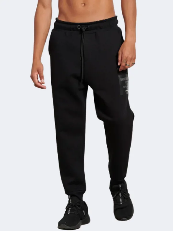 Relaxed Fit Sweatpants-Bodytalk Brohemian Men Lifestyle Pant Black