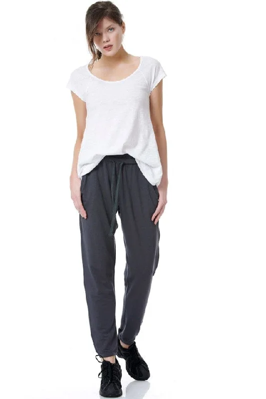 Cozy Fleece Pajama Pants-Bodytalk Women's Lifestyle 1191-902100-05001 Loose Grey Pants