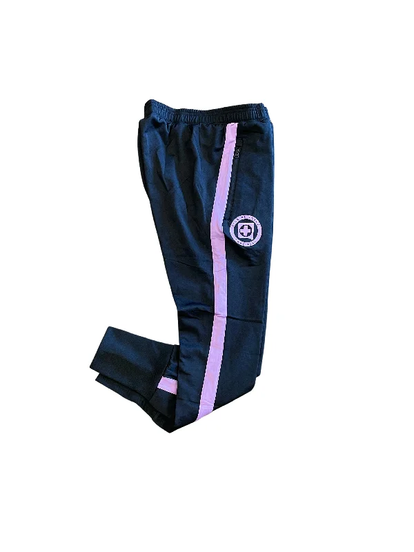 Classic Monochrome Pants-Joma Men's Cruz Azul Training Pants- BLACK