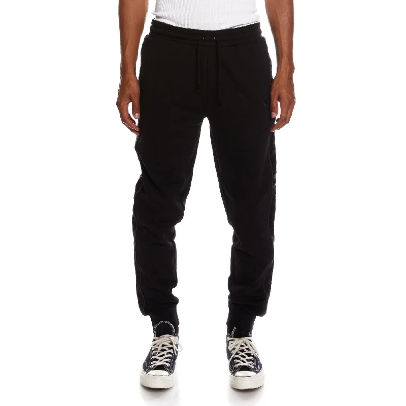 Lightweight Camping Pants-KAPPA AUTHENTIC HELSINBORG SWEATPANTS - BLACK