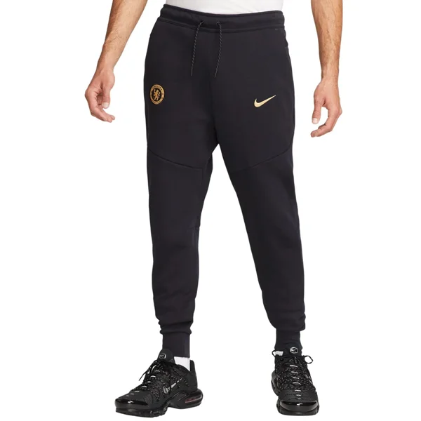 Stylish Wide-Leg Culottes Pants-Nike Chelsea Tech Fleece Pant 23/24 (Pitch Blue/Club Gold)