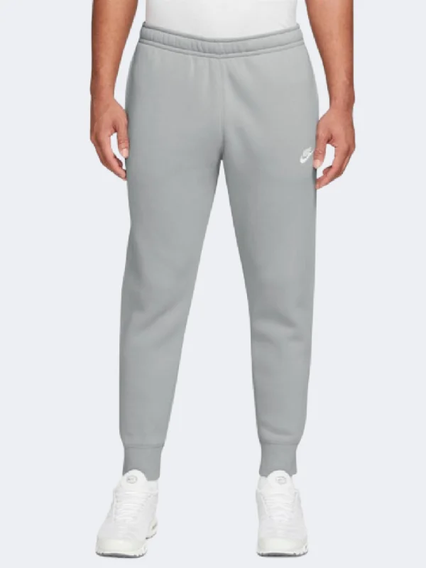 Relaxed Fit Summer Pants-Nike Club Men Lifestyle Pant Light Grey/White