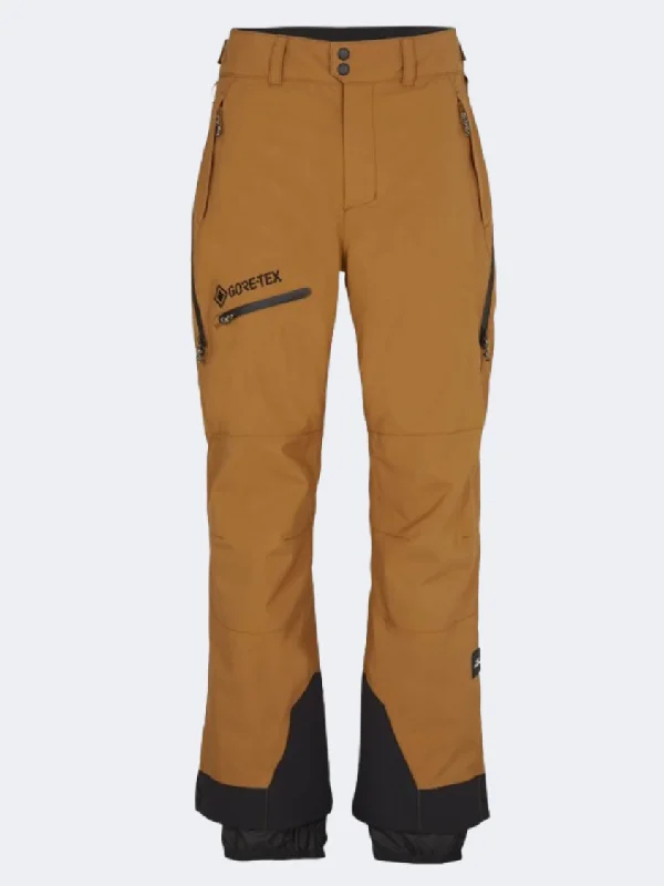 Ultra-Lightweight Chino Pants-ONeill Gtx Psycho Men Skiing Pant Rich Caramel