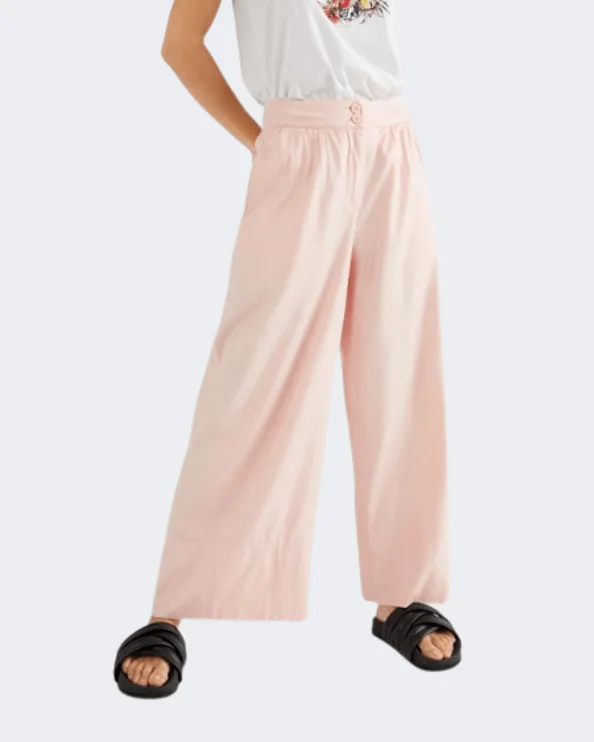 Classic Relaxed Linen Pants-O'Neill Wide Leg Women Lifestyle Pant Tropical Peach