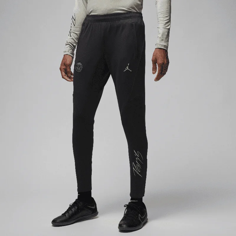 Weatherproof Cold Gear Pants-Nike Jorden Men's Paris Saint-Germain Dir-Fit Strike 3rd Pants KPZ-Black/Black/Stone