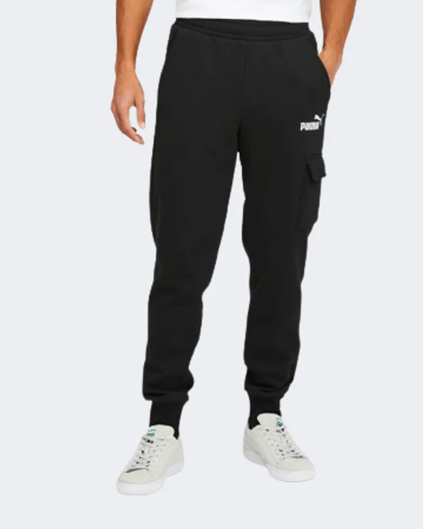 Minimalist Streetwear Pants-Puma Essentials Cargo Men Lifestyle Pant Black