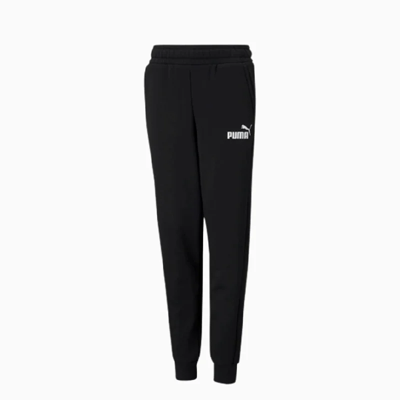 Modern High-Waisted Pencil Pants-Puma Essentials Logo Boys Lifestyle Pant Black