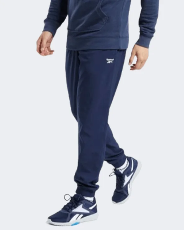 Quick-Dry Beach Pants-Reebok Essentials Woven Cuffed Men Training Pant Navy