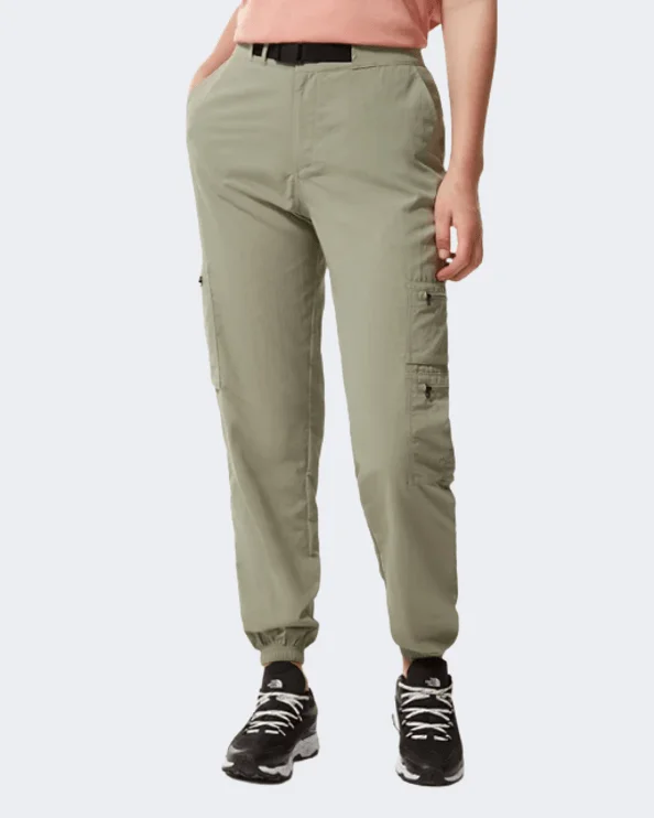 Luxuriously Soft Knit Pants-The North Face Cargo Trousers Women Lifestyle Pant Tea Green