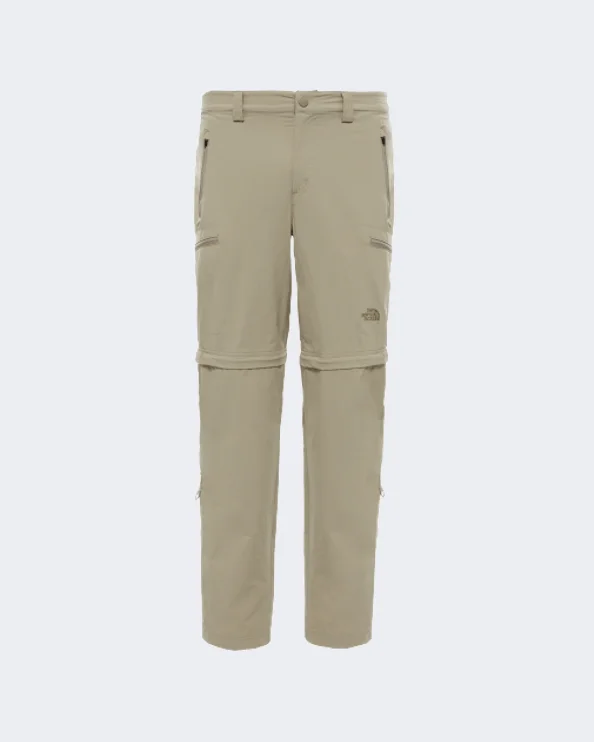 Stylish Chino Pants-The North Face Exploration Convertible Men Hiking Pant Dune Beige