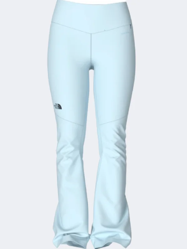 Warm Insulated Snow Pants-The North Face Snoga Women Skiing Pant Ice Cap Blue