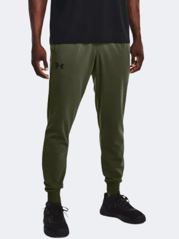 Waterproof Fishing Pants-Under Armour Fleece Men Lifestyle Pant Marine Green/Black