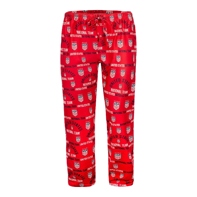 Versatile Travel-Friendly Pants-Men's Concepts Sport USWNT Flagship Red Pant