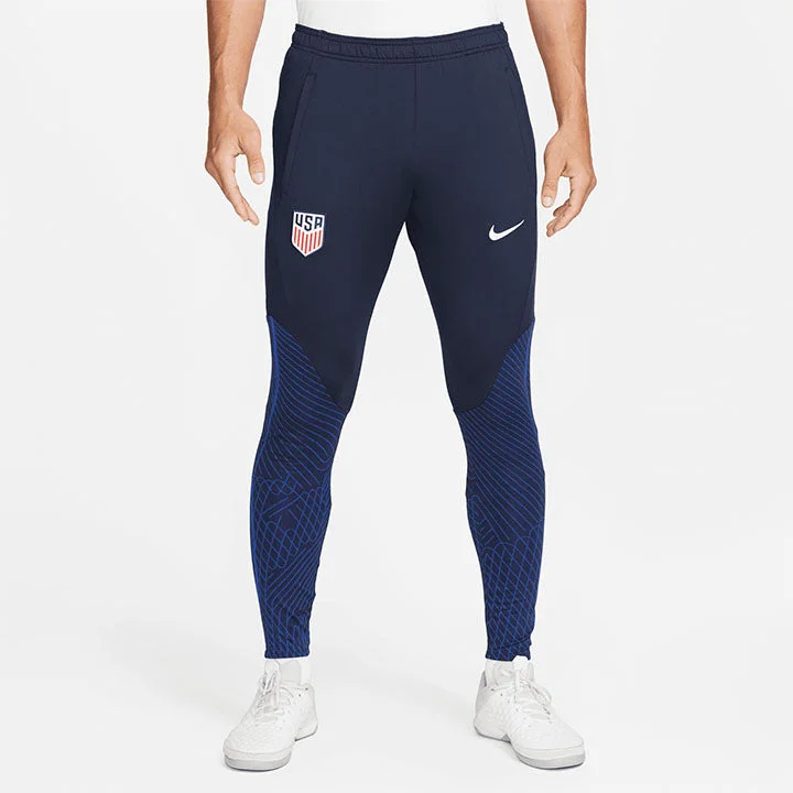 Sleek Satin Dress Pants-Men's Nike USA Dri-Fit Strike Navy Training Pants