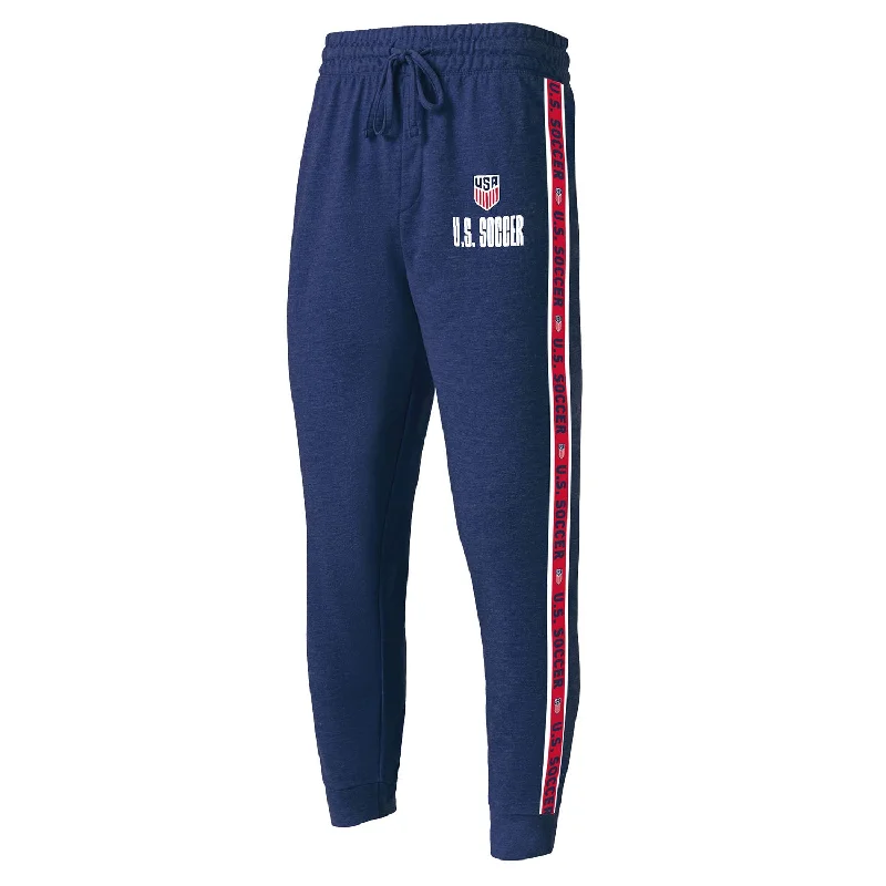 Stylish Lace-Up Detail Pants-Men's Concepts Sports USA Team Stripe Navy Pant