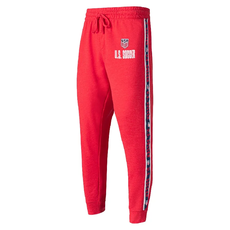 Modern High-Waisted Pencil Pants-Men's Concepts Sports USA Team Stripe Red Pant